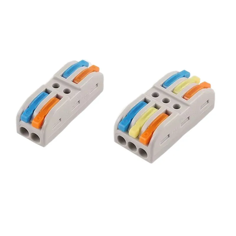 2PCS/Lot 600V 32A Wire Connector Terminal Block 0.08-4mm Cable Contactor, Quick Wiring Connections