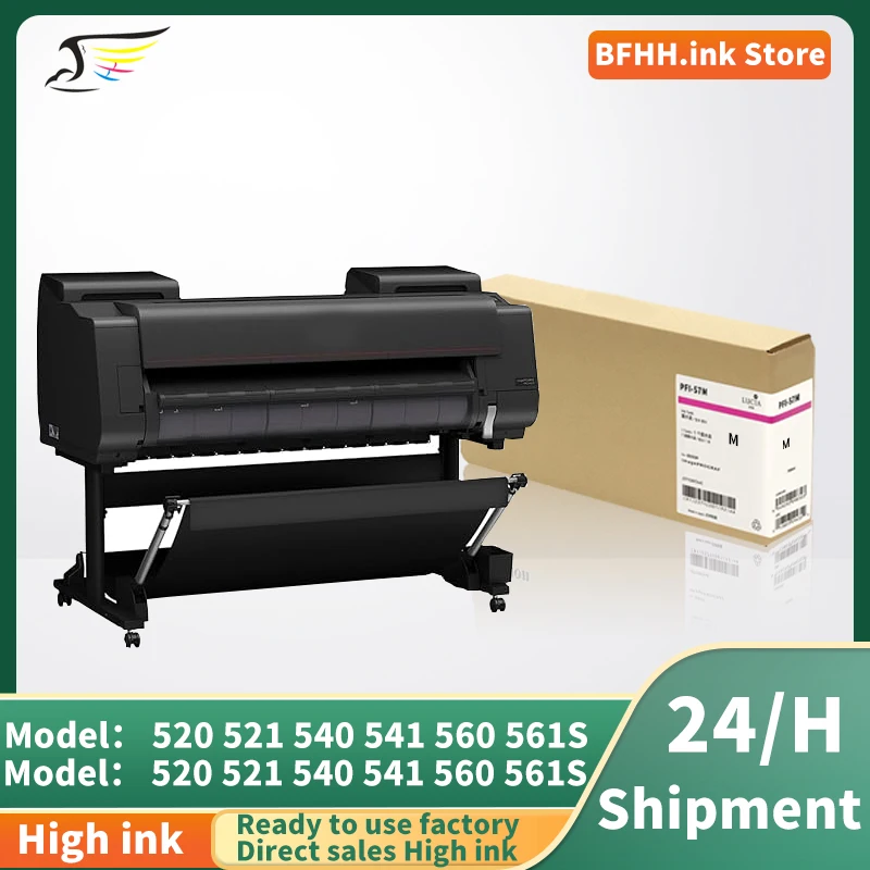 

Original for CanonPFI57 PFI-57 Inks for Canon pro Pro 520 540 540s 560s 521 541 561sPrinter Ink Cartridge With Dye Ink and Chip