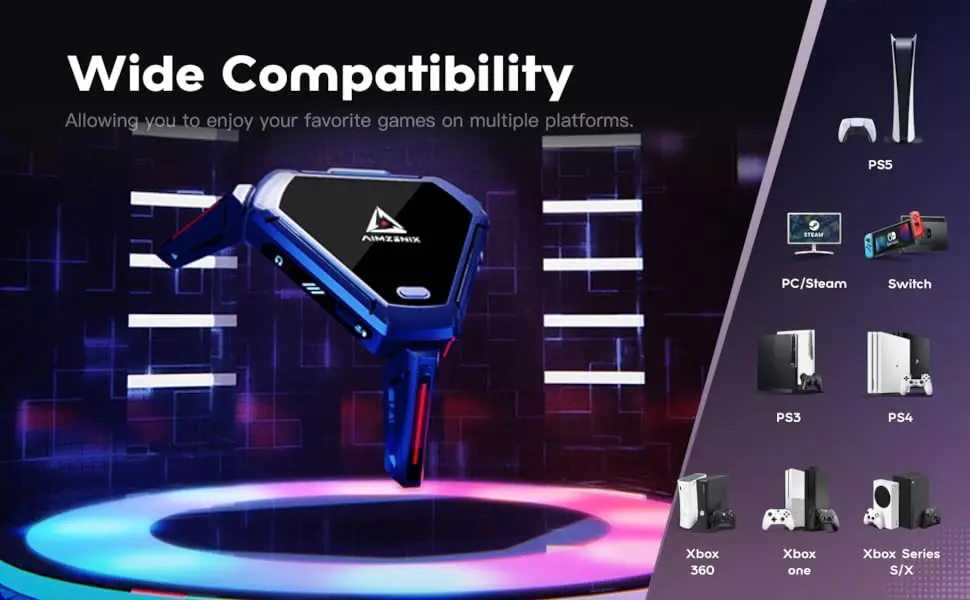 AIMZENIX AX600 MONSTER K&M Game Adapter for PS5, PS4, XONE, X360