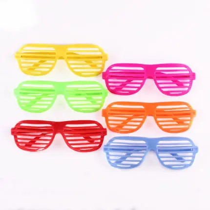 Large blinds party glasses mixed 12 pcs