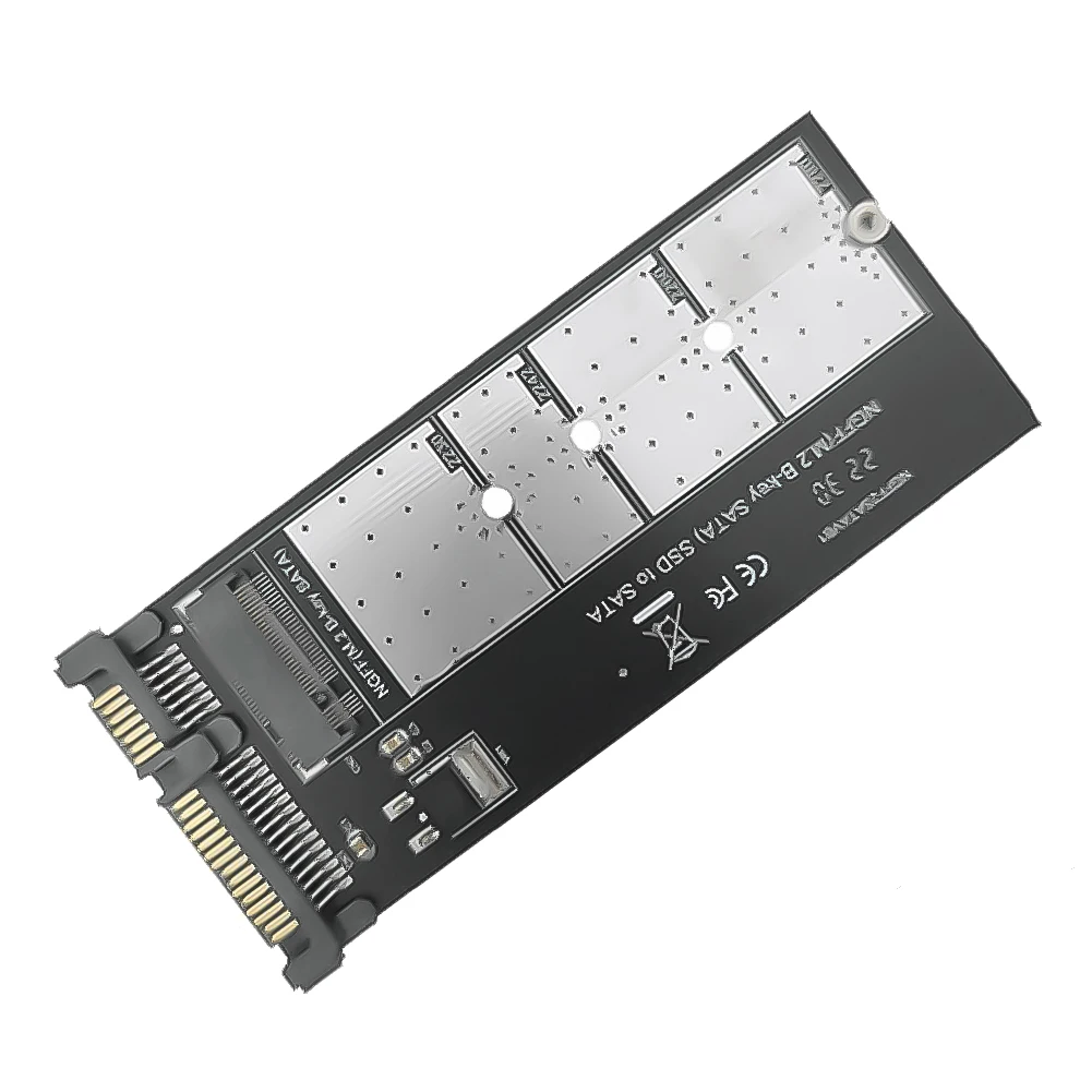 M.2 ngff para placa adaptadora sata conversor b-key ssd ngff m.2 para 2.5 Polegada drivers sata iii para ngff m.2 2280 2260 2242 2230 ssd