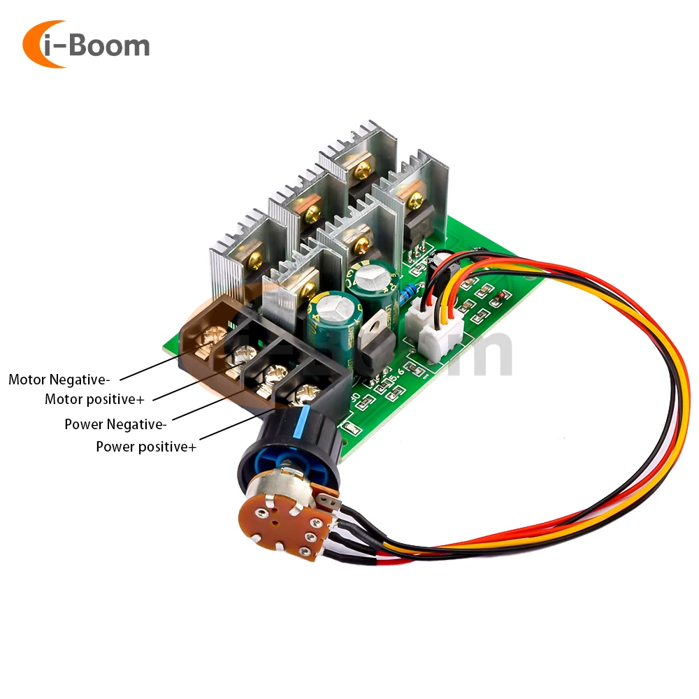 Imagem -02 - Pwm dc Motor Governador Controlador de Velocidade da Bomba do Motor Driver de Alta Potência 40a 2000w 9v 12v 24v 36v 48v dc 9v 55v