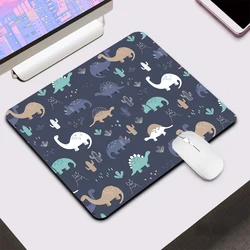 Cute Dinosaur Small Gaming Mouse Pad Computer Office Mousepad Keyboard Pad Desk Mat PC Gamer Mouse Mat Silicone Laptop Mausepad