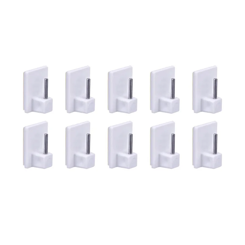 Conjunto de ganchos autoadesivos, 10/20 peças, ganchos autoadesivos para cortinas, kit de ganchos multifuncionais, ganchos para janelas, suporte para cortinas de rede