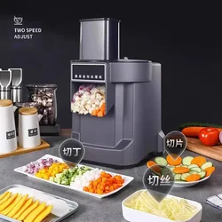 Electric Vegetable Cutting Machine Commercial Multifunctional Shredder Slicer Cutter Potato Dicing Processor Kitchen Tools