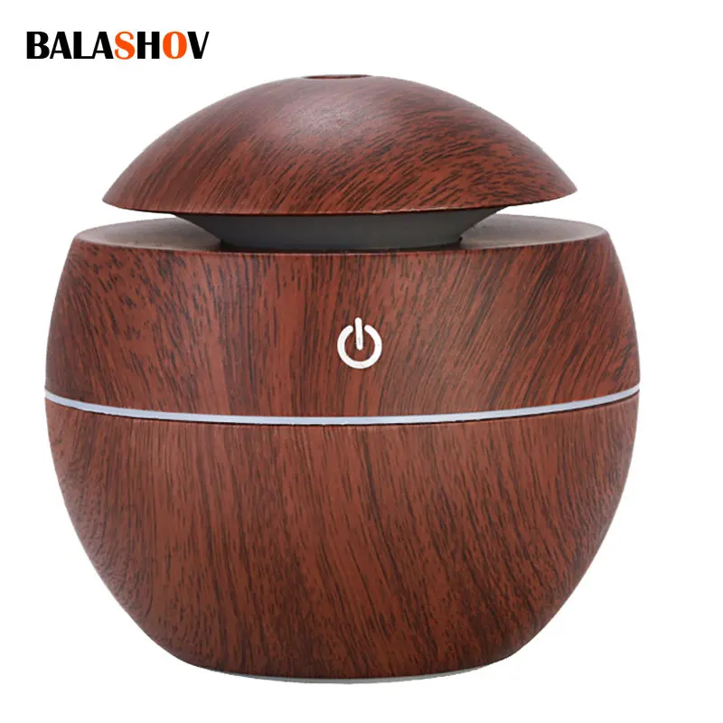 High Quality Ultrasonic Wooden oil Essential Difusor Humidifier Aroma Mist Diffuser With Atmosphere LED With 7 Colors Llight