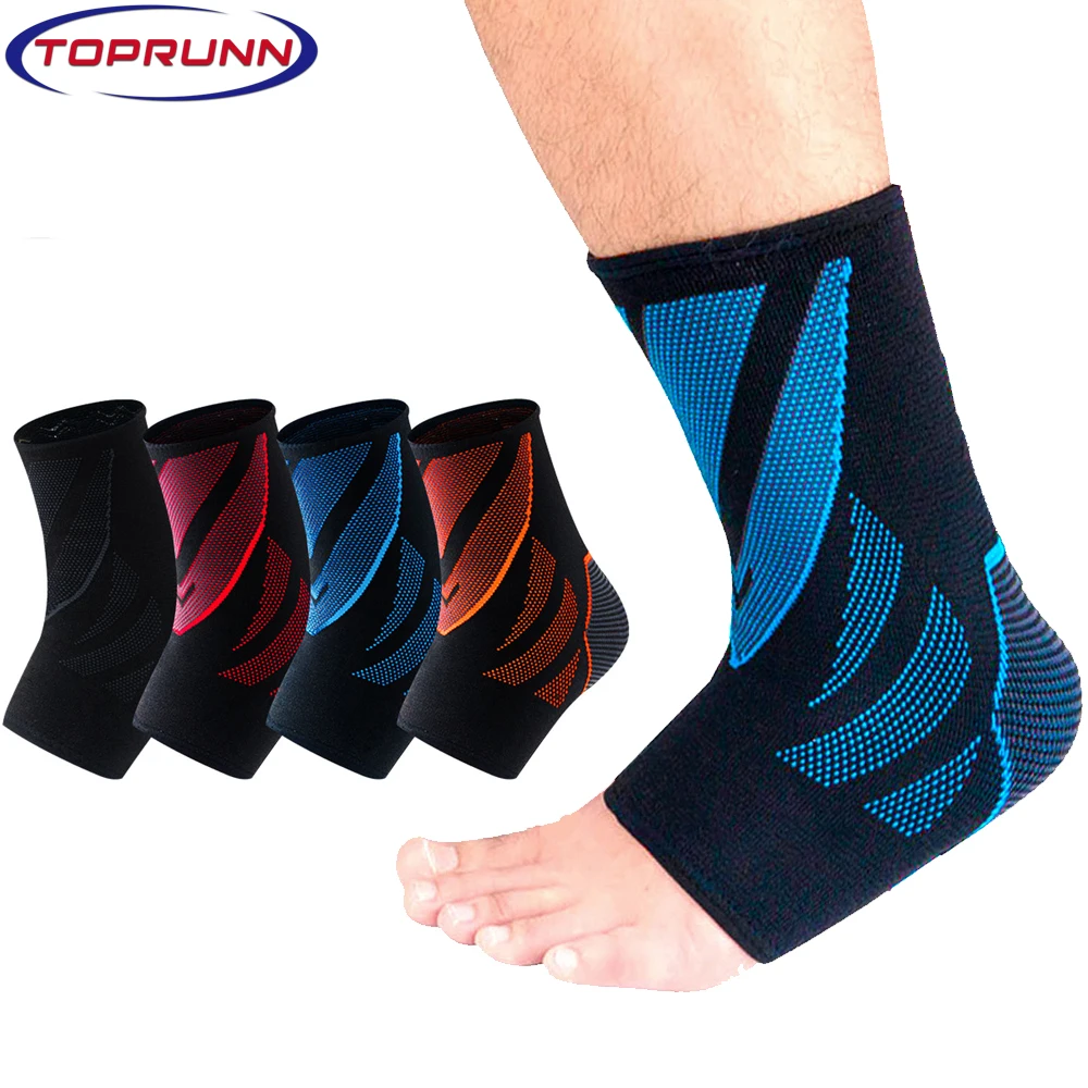 TopRunn Ankle Compression Sleeve–Plantar Fasciitis Brace Foot Ankle Socks,Increase Blood Circulation,Reduce Swelling&Heel Spurs