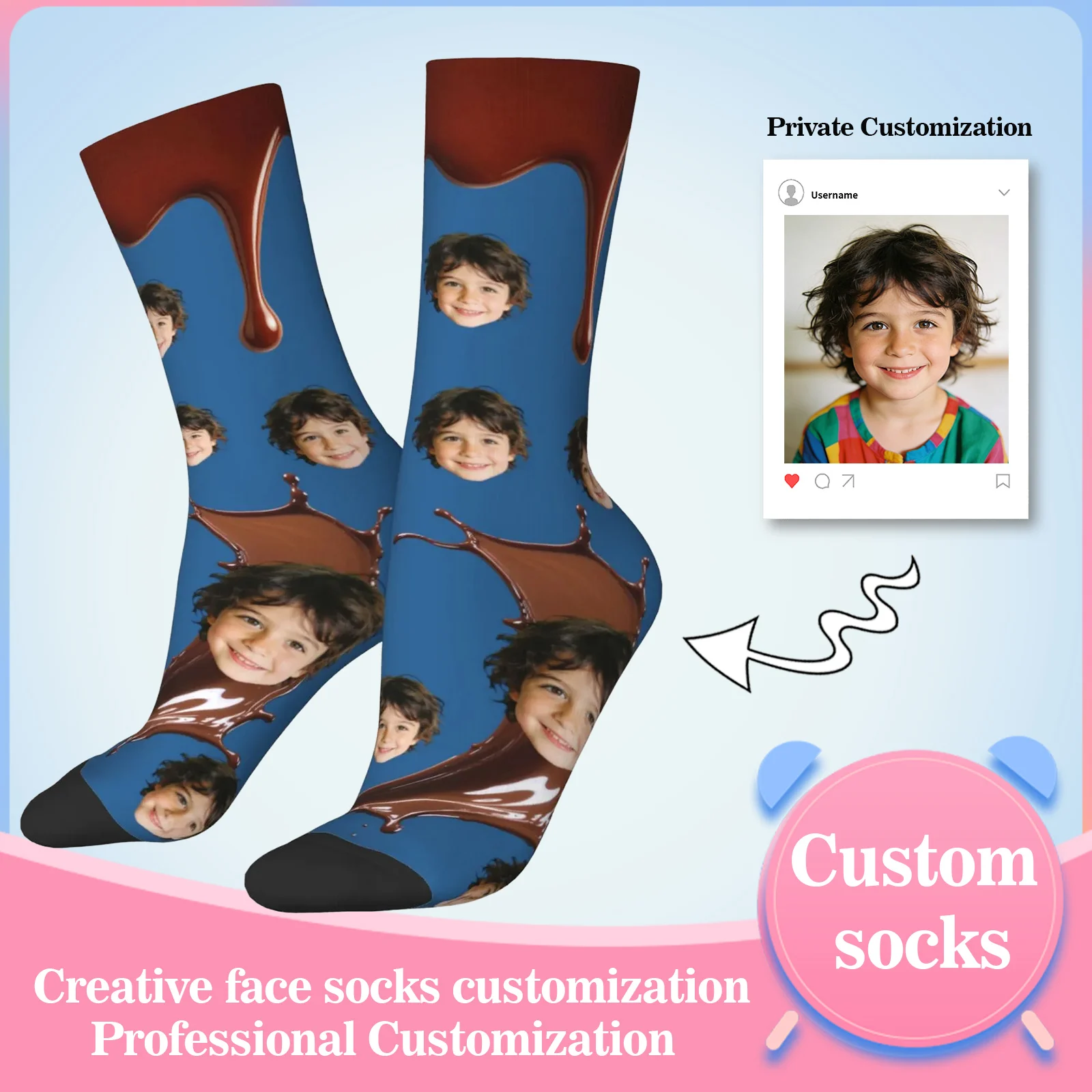 

Носки с изображением аватара на заказ для мужчин и женщин, носки для фотографий на заказ, носки с персонализированными изображениями «сделай сам», фотоноски, персонализированные подарки