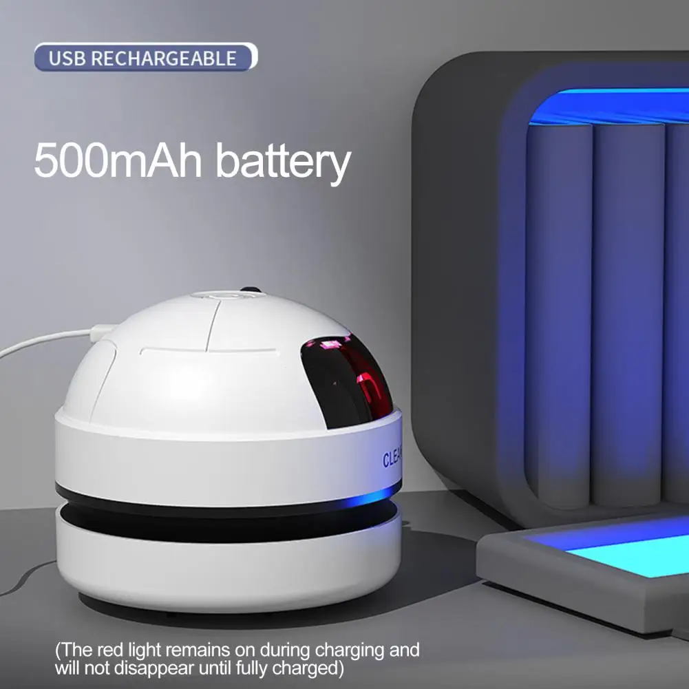 Mini Vacuum Cleaner Desk Table Dust Vacuum USB Table Sweeper Desktop With Clean Brush For Home Office School Pencil Crumbs