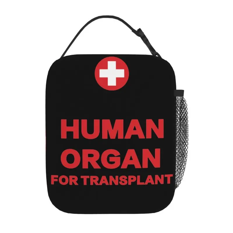 Divertido órgano humano para trasplante, bolsa de almuerzo con aislamiento, reutilizable, impermeable, térmica, Oxford