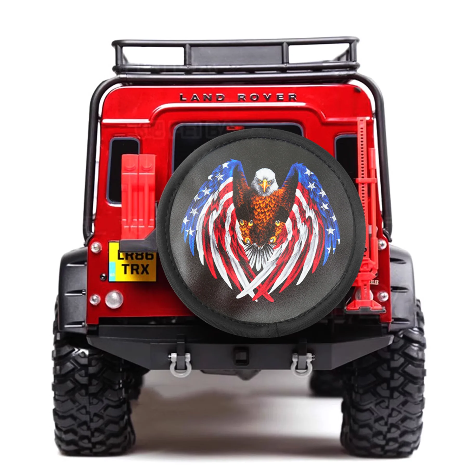

RC Decoration PU Leather Spare Tire Cover for 1/10 RC Crawler Car Traxxas TRX4 Axial SCX10 Wraith RC4WD D90 Tamiya CC01 HPI Part