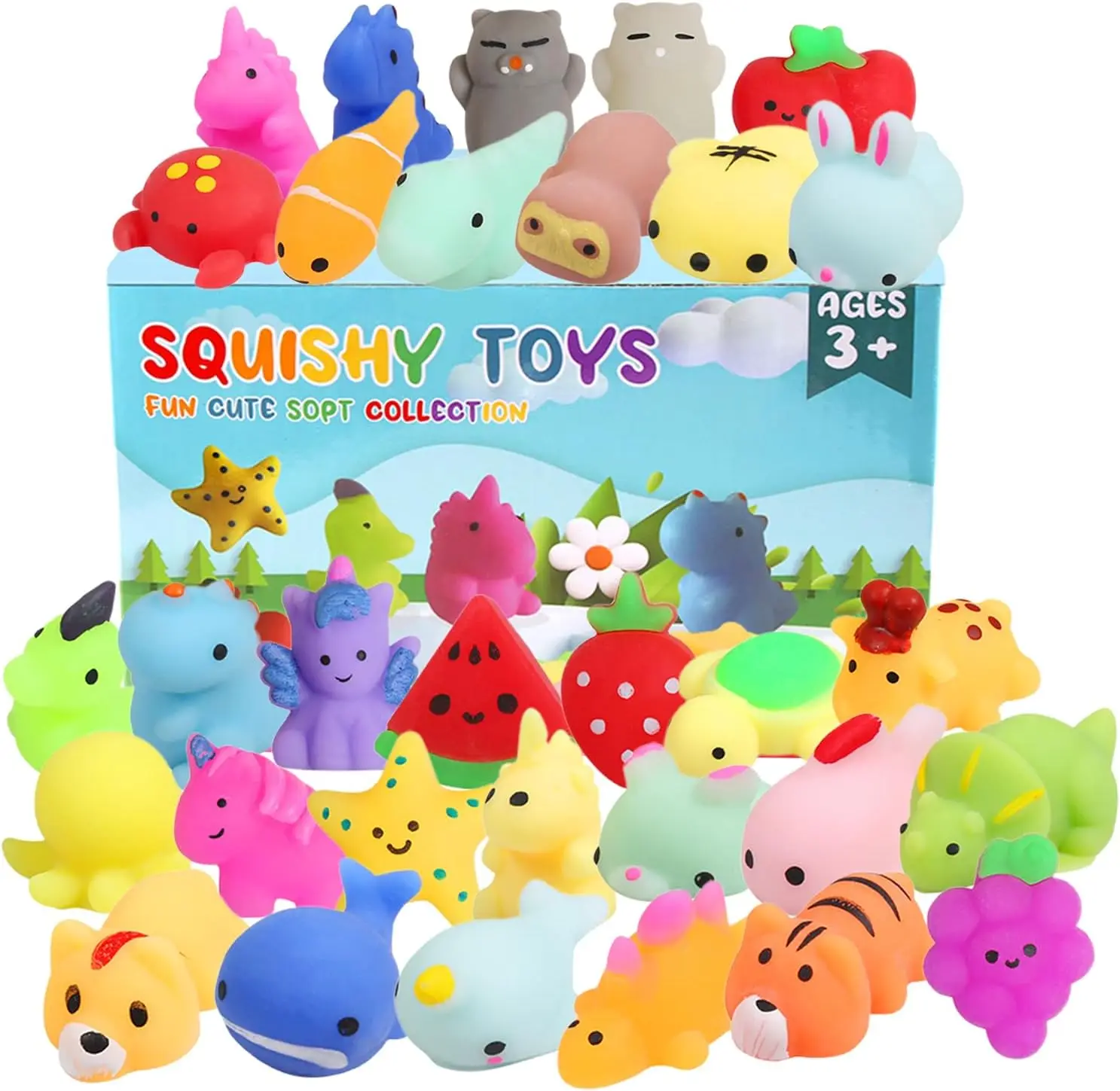 32 Pack Kawaii Squi…