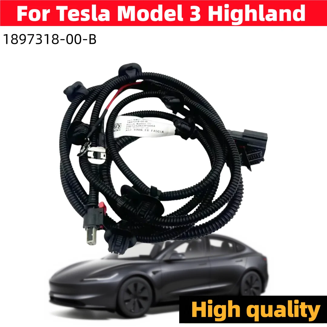 

1897318-00-B Для Tesla Model 3 Highland 2024: Жгут проводов переднего бампера HM3, замена аксессуаров 189731800B