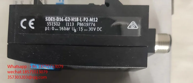 For FESTO 551502 SDE1-D16-G2-H18-L-P2-M12 Pressure Switch Brand New Original Authentic