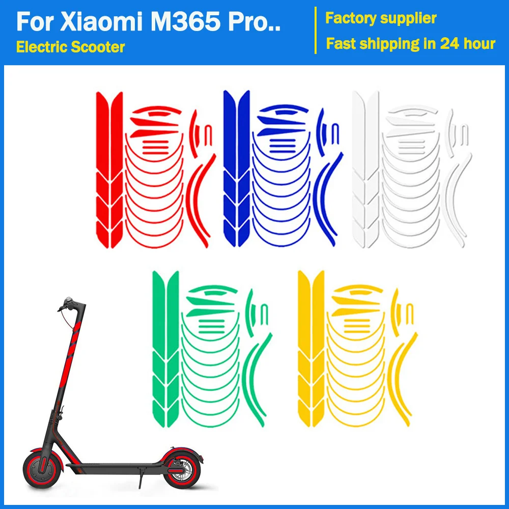 Reflective Stickers for Xiaomi mi 3 Mijia M365 pro pro2 electric Scooter Riding Reflective Stickers Pedal Night Sticker