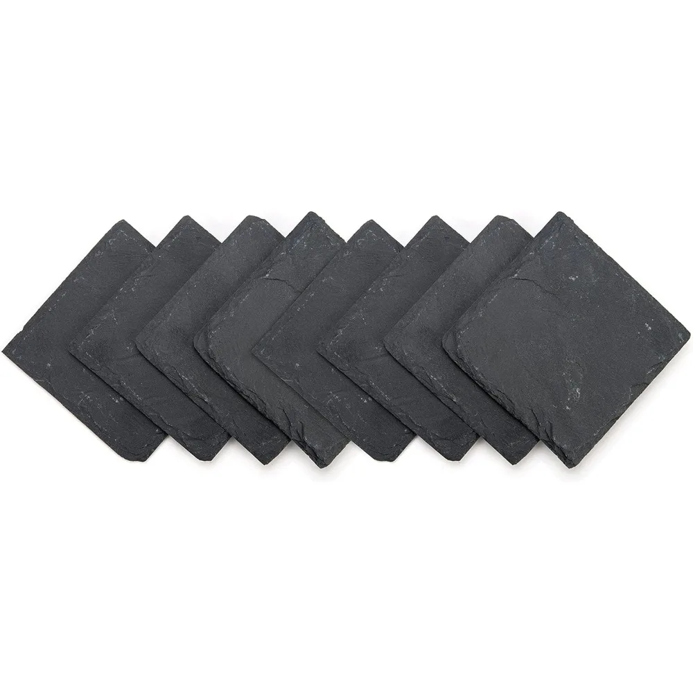

Slate Drink Coasters - Set Of 8 - 4 X 4