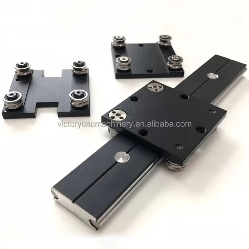 OSGB10UU-4 With Four Wheels Black Dual-Axis Slide Rail Block CNC Linear Guide Rail Motion and Block Bearing Wheel Bearing Block view 4