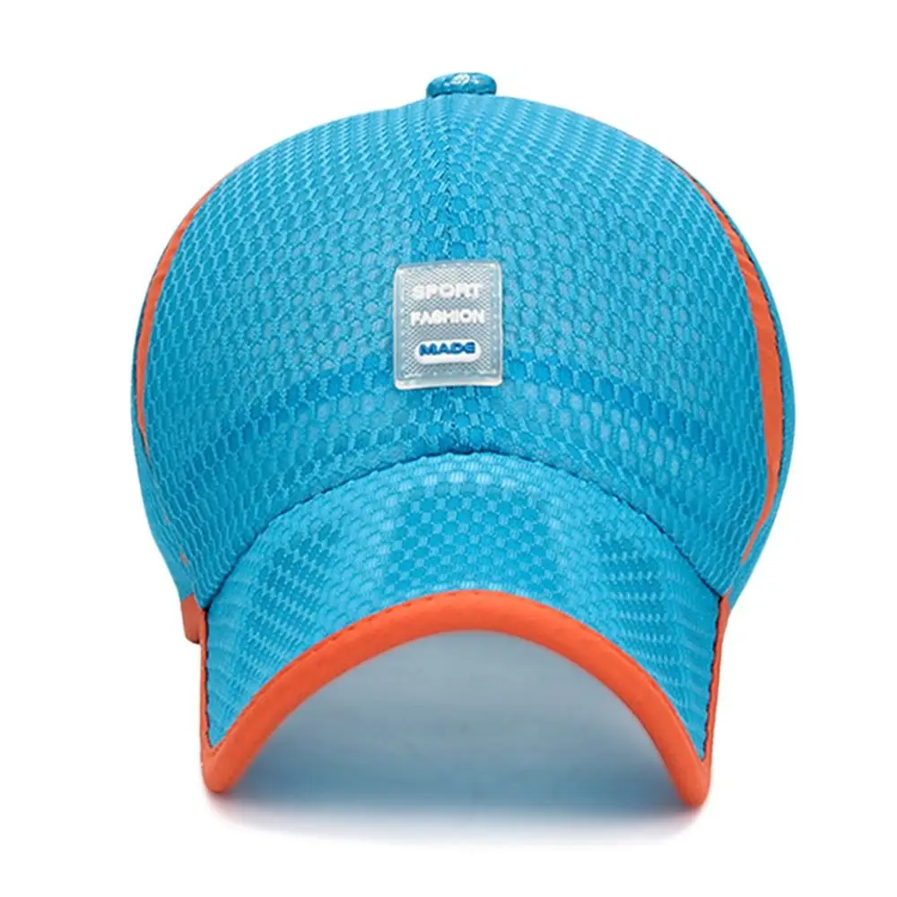 Breathable Fashion Children Boys Girls Full Mesh Hats Baseball Cap Sun Protection Caps Summer Sunscreen Hats