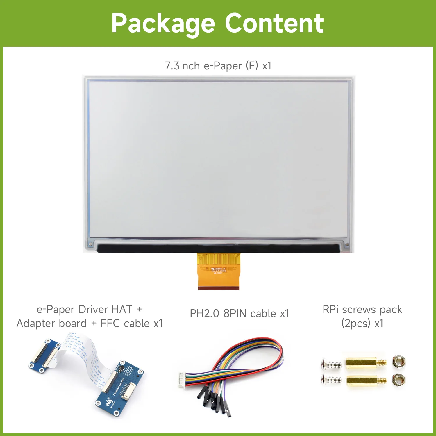 Variant: 7.3in e-Paper HAT(E)
