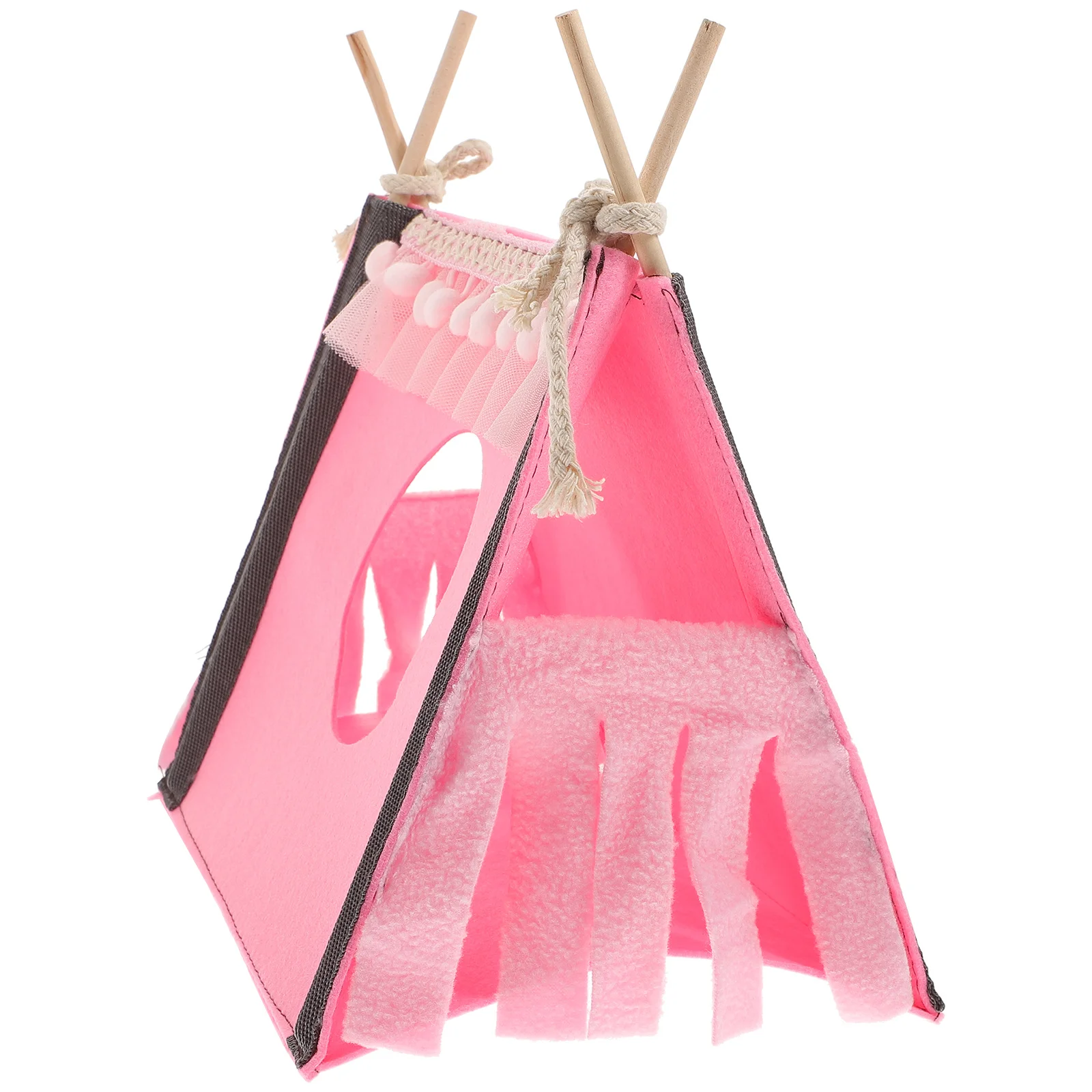 

Guinea Pig Corner Hideout Small Bunny Nest Hamster Sleeping Hut Warm House Cozy Small Pet Sleeping Bed Felt Nest for Hamster