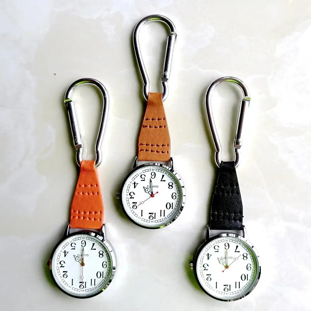 New Mountaineering Pocket Watch Multi Color Carabiner Watch Nurses Fob Hanging Watch Outdoor Travel Sports Clip Watch Gift Clock