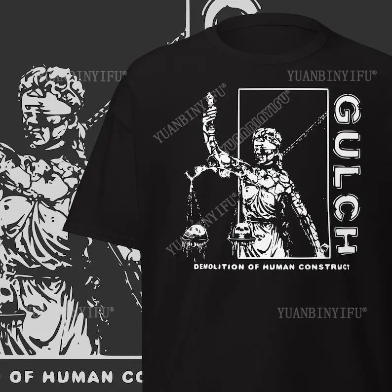 Gulch Band T-Shirt: Hardcore Punk Music Merch Cotton Vintage Round Neck Men Women Streetwear Tees Short Sleeve