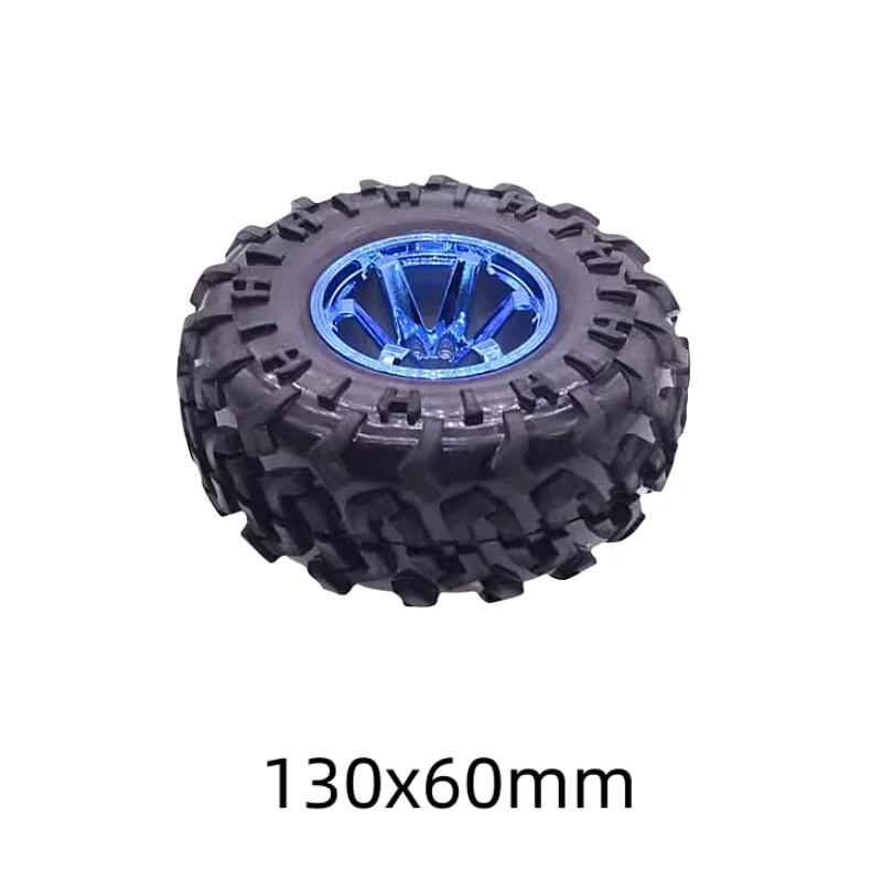 65/85/130mm Rubber Tire Hexagonal Holes Fixed Smart Car Robot Wheels Large Friction