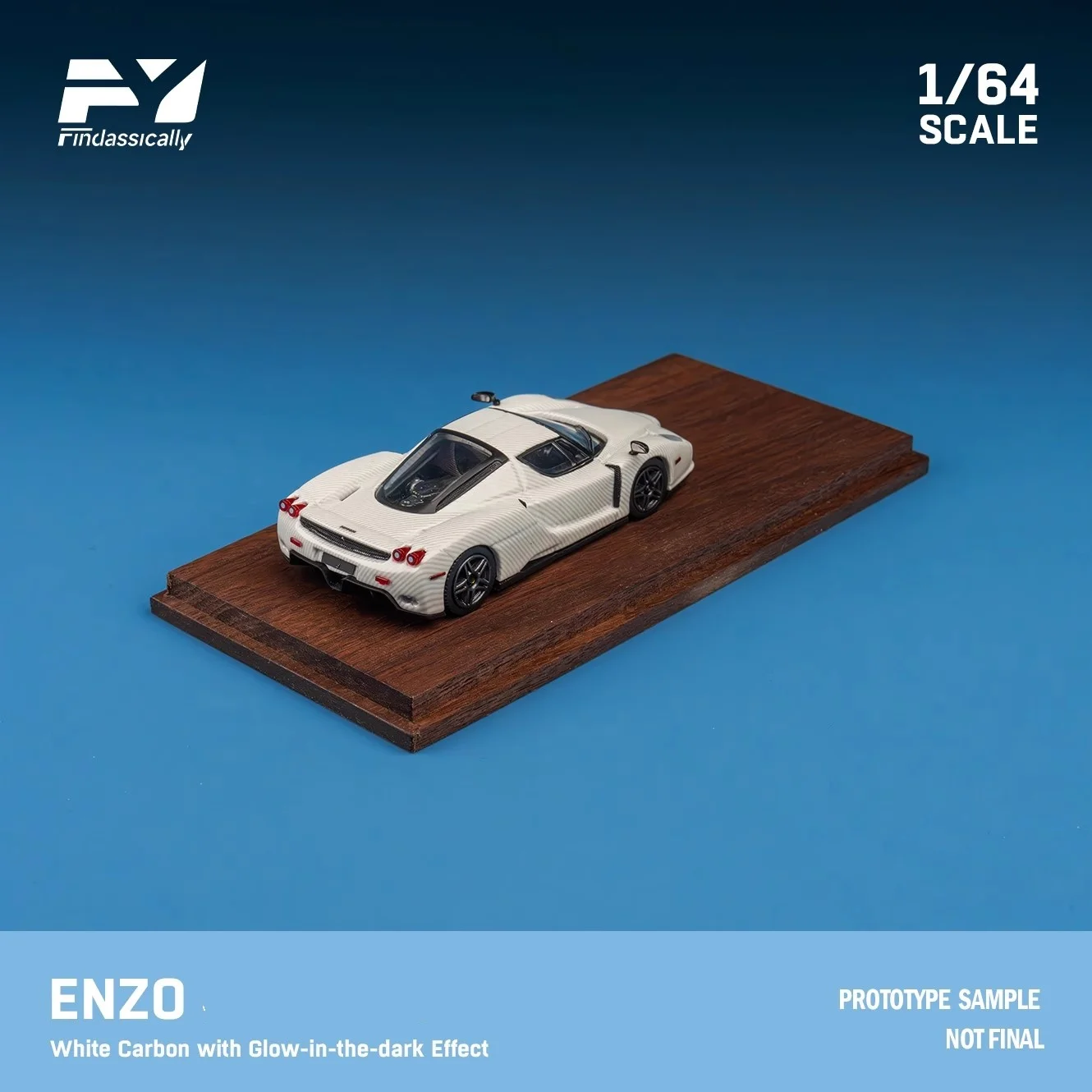 Ezno-ダイキャストスケールの車のモデル,白いカーボンカラー,1:64