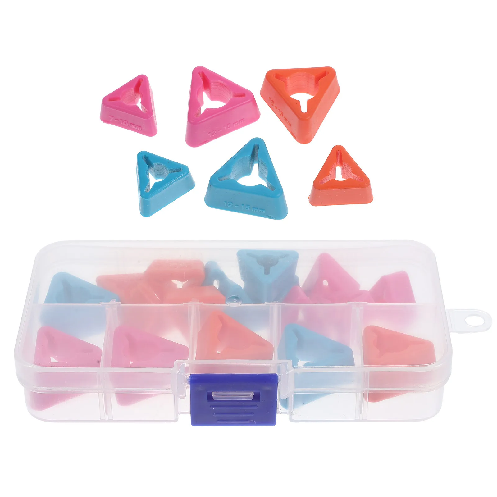 

18Pcs Colored Anti-Skid Knitting Needle Caps Reusable for DIY Knitting Tool Set with Storage Case Needle Cap