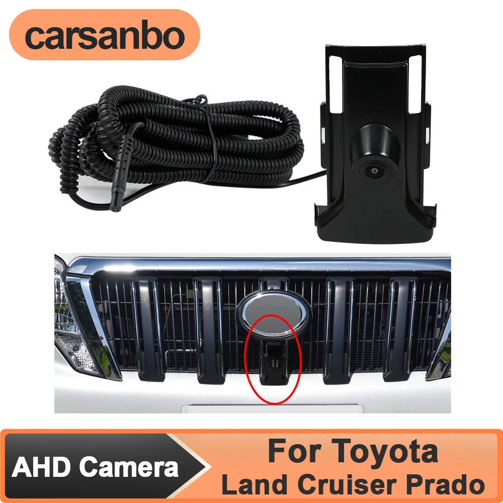 

Carsanbo AHD 1080P Night Vision 150° Car Front View Camera for Toyota 2014/2015/2016 Land Cruiser Prado Fisheye Lens Waterproof
