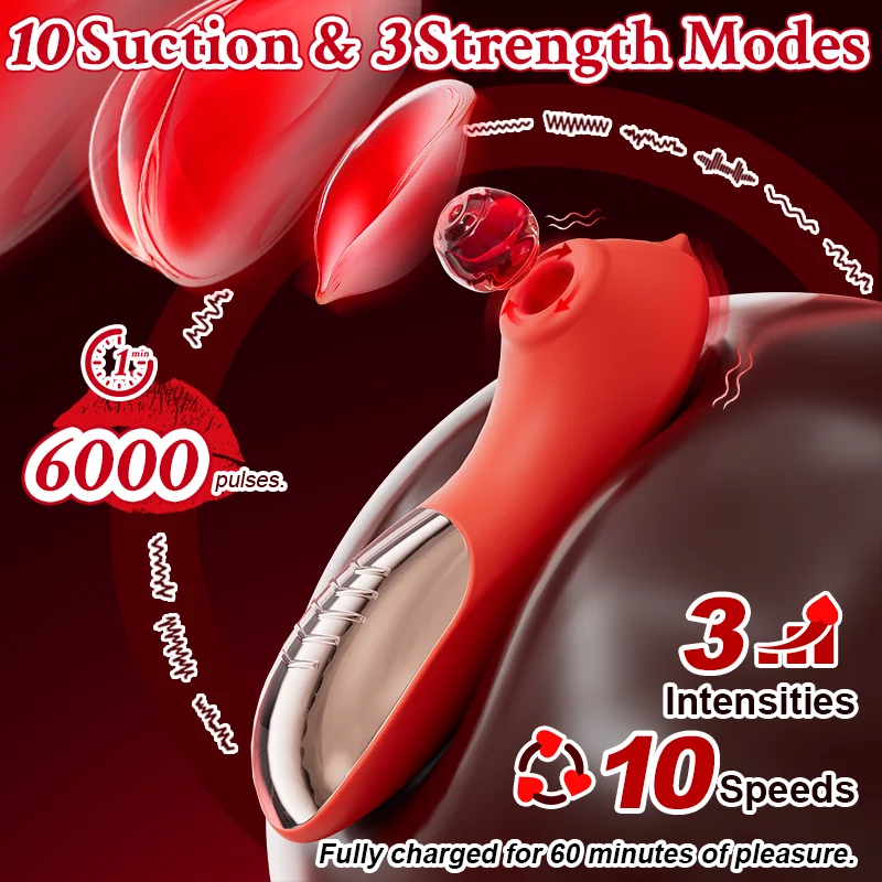 Vibrator Sex Toy Adult Toys for Women Suction and Clitoral Stimulation Vibrator Vibrating Sexual Pleasure Stimulation Vibrators view 2