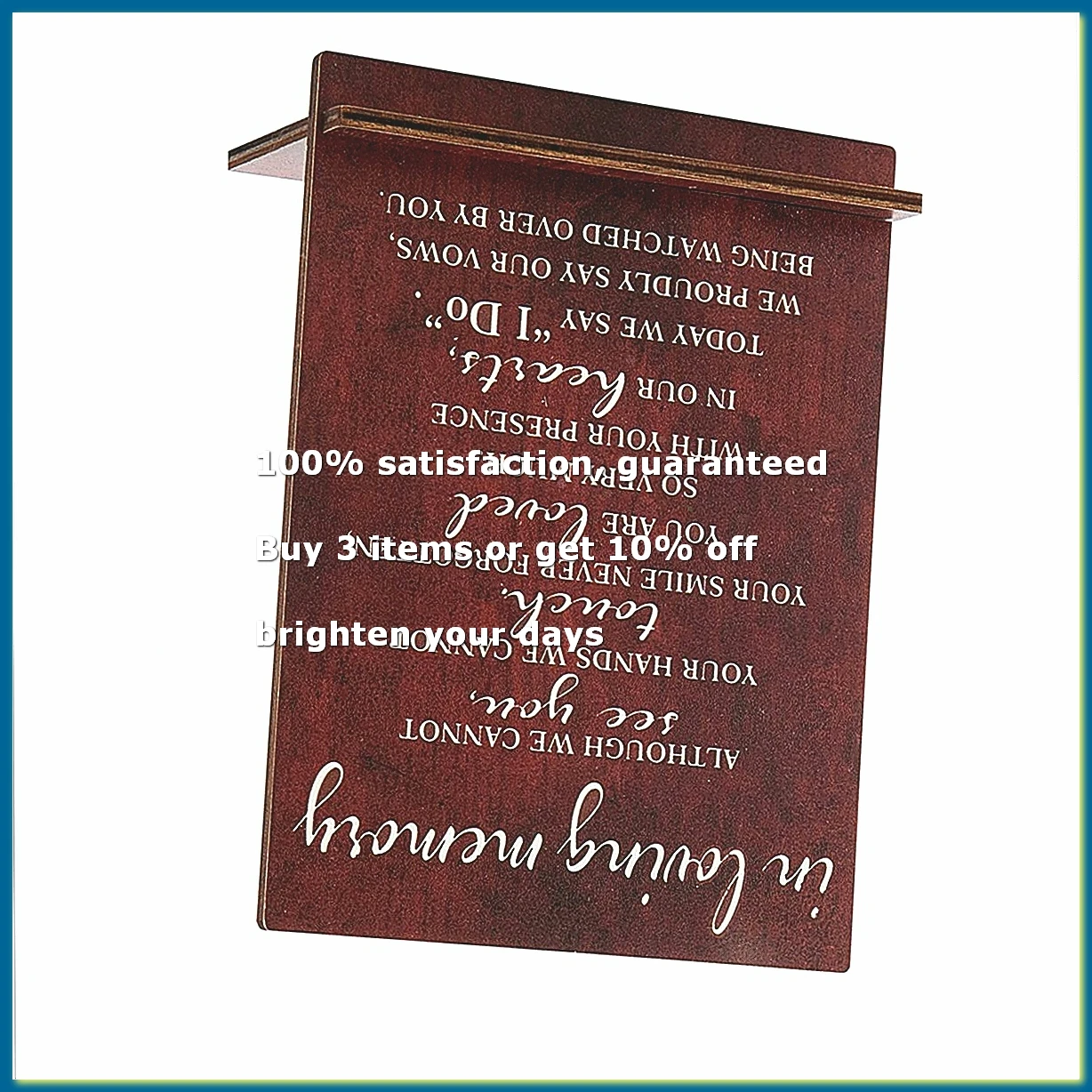 In Loving Memory Wedding Sign, Wedding Wooden Decorations for Reception, Memorial Table Sign for Wedding