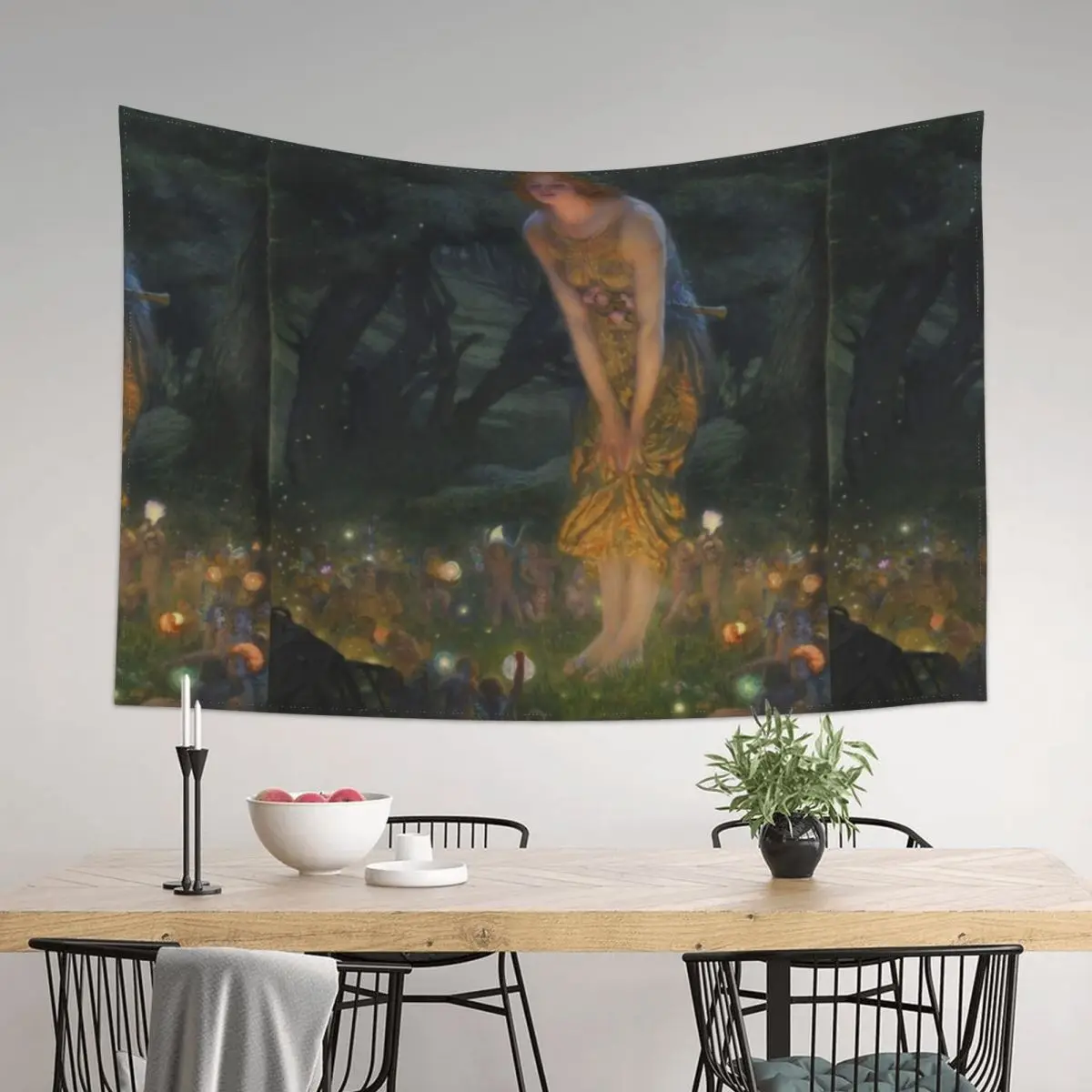 

Edward Robert Hughes (1832–1908) Midsummer Eve, Tapestry Aesthetics For Room Home Decor Aesthetic Bedrooms Decorations Tapestry