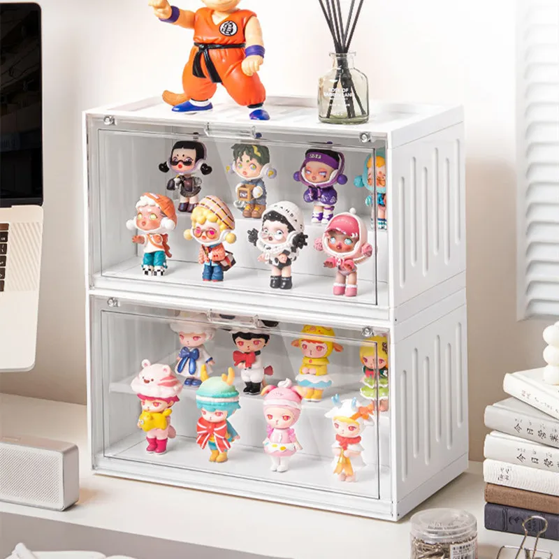 Acrylic Blind Box Bubble Mart Organizer Doll Toy Container Model Display Storage Shelf Figures Display Case Garage Container