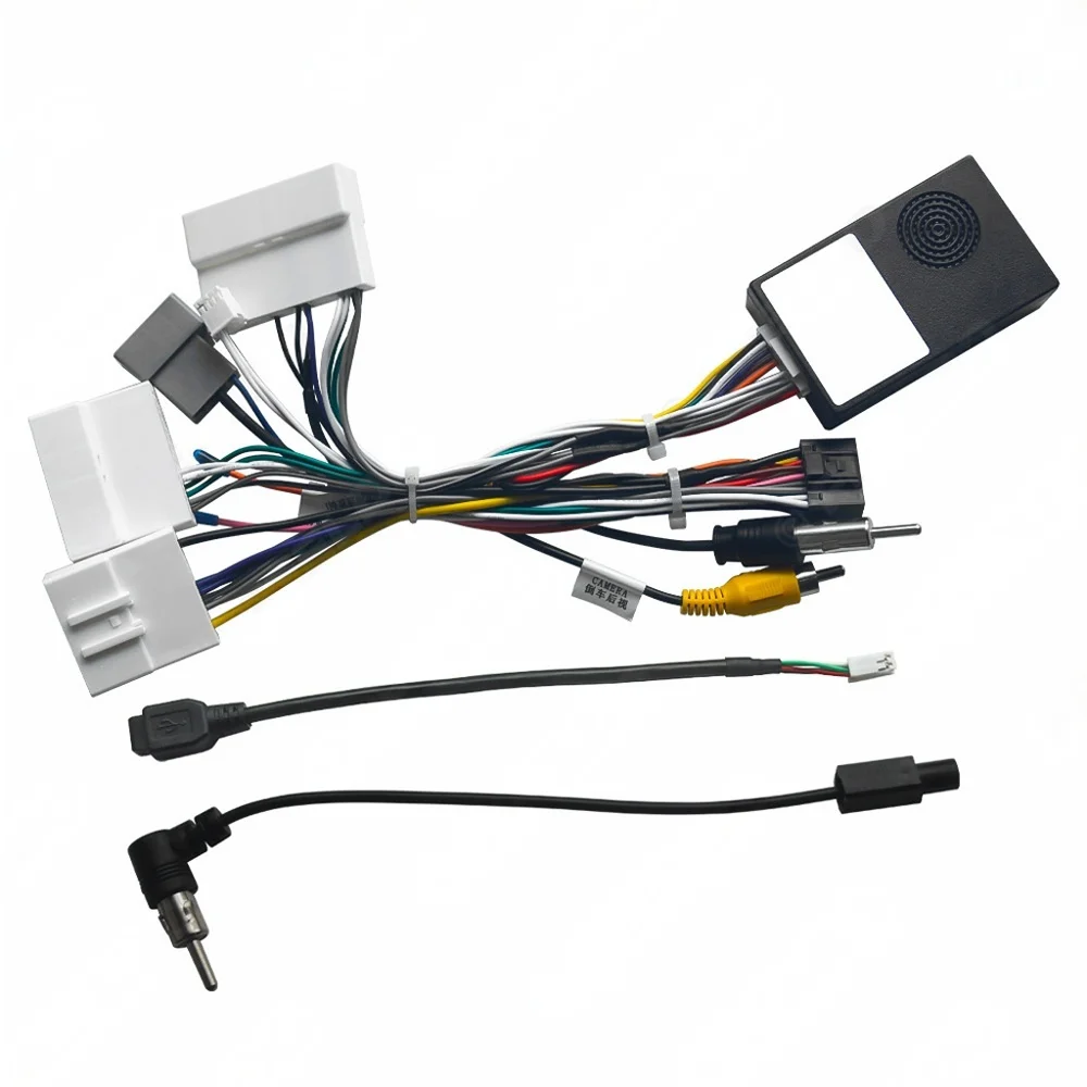 

Universal Wiring Harness USB Port Adapter GPS Antenna Video Audio RCA Wifi Cable for Nissan Sylphy 2020