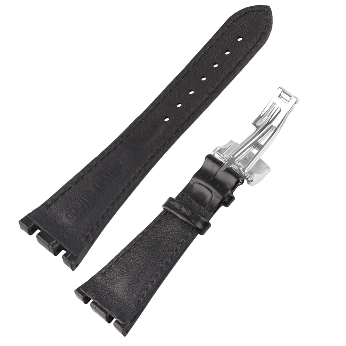 A43M Compatible for 28mm Audemars/Piguet/AP/Royal/Oak Offshore Watch 15703 15710 15400 26470 26400 Watch Band Black