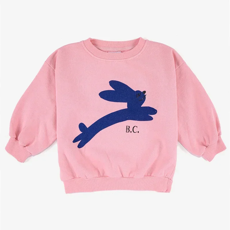 Kid Jumper OUYANG&IVAN Kids Cotton Sweatshirt AW New Children Magenta Velour Clothes Boy Girl Loose Warm Top Sweaters Outwear