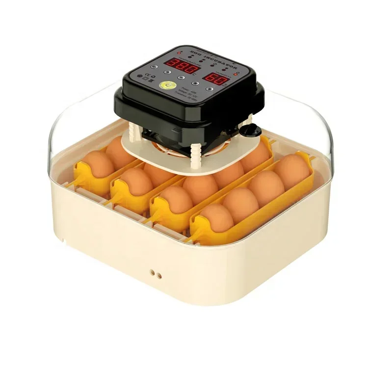 Newest Full Automatic Dual Power 15 Egg Incubators Machine Automatic for Chickens Hatching