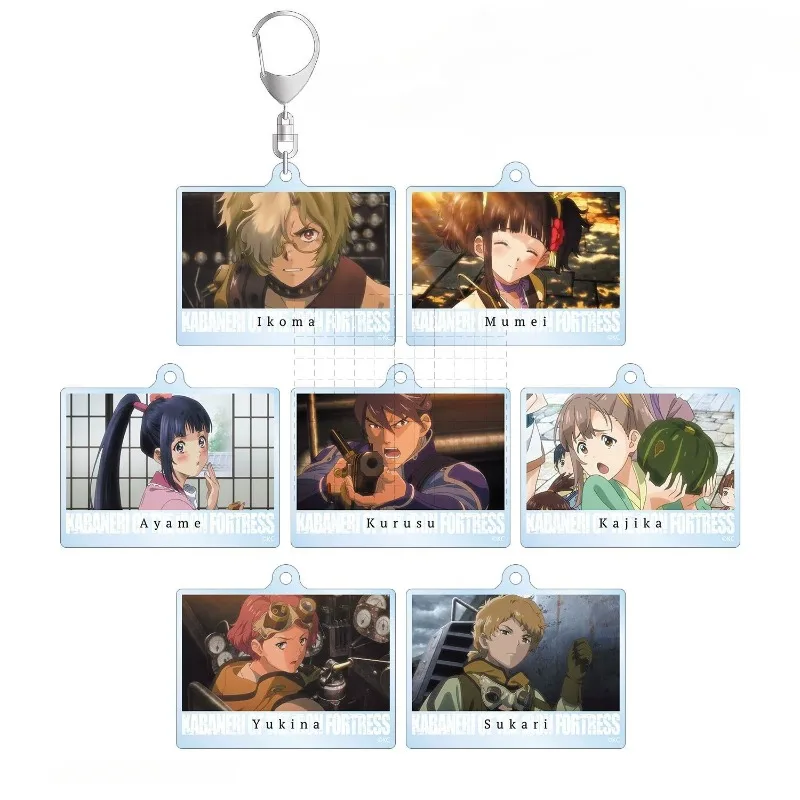 Ikoma ‌ Mumei Ayame Kurusu ‌ Llavero de acrílico Kajika con figuras de anime