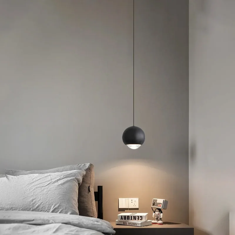 Bắc Âu Hiện Đại LED Đèn Chùm Đèn Trang Trí Cho Phòng Ngủ Trang Trí Mặt Dây Chuyền Ánh Sáng Bếp Chrome Vàng HỌC Đọc Treo Đèn