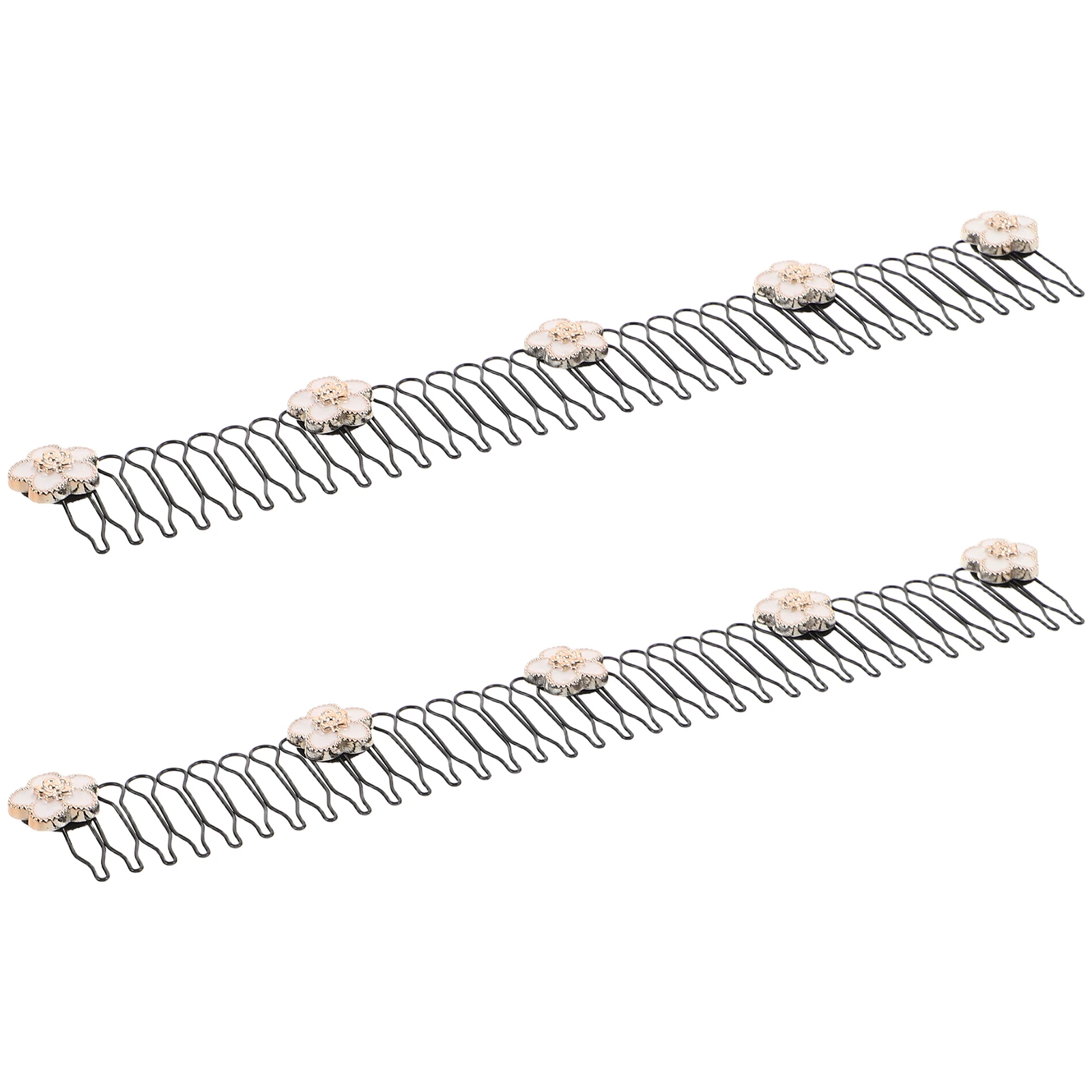 

2 PCS Hair Clips Comb Holders Accessories Finishing Tools Fixer Kit Black for Girls Miss