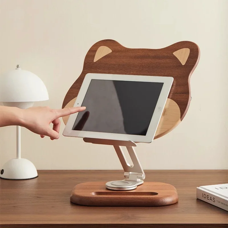 

Подставка для книг из массива дерева, многофункциональная подставка для ноутбука, вращающаяся и подъемная подставка для мобильного телефона, детская полка для чтения книг с картинками