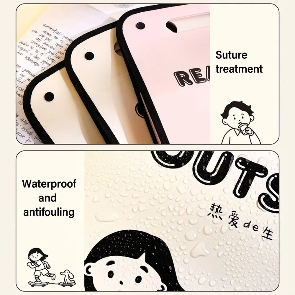 Waterproof A4 File Folder Creative PP With English Letter Pattern File Organizer 13 Pockets Portfolio