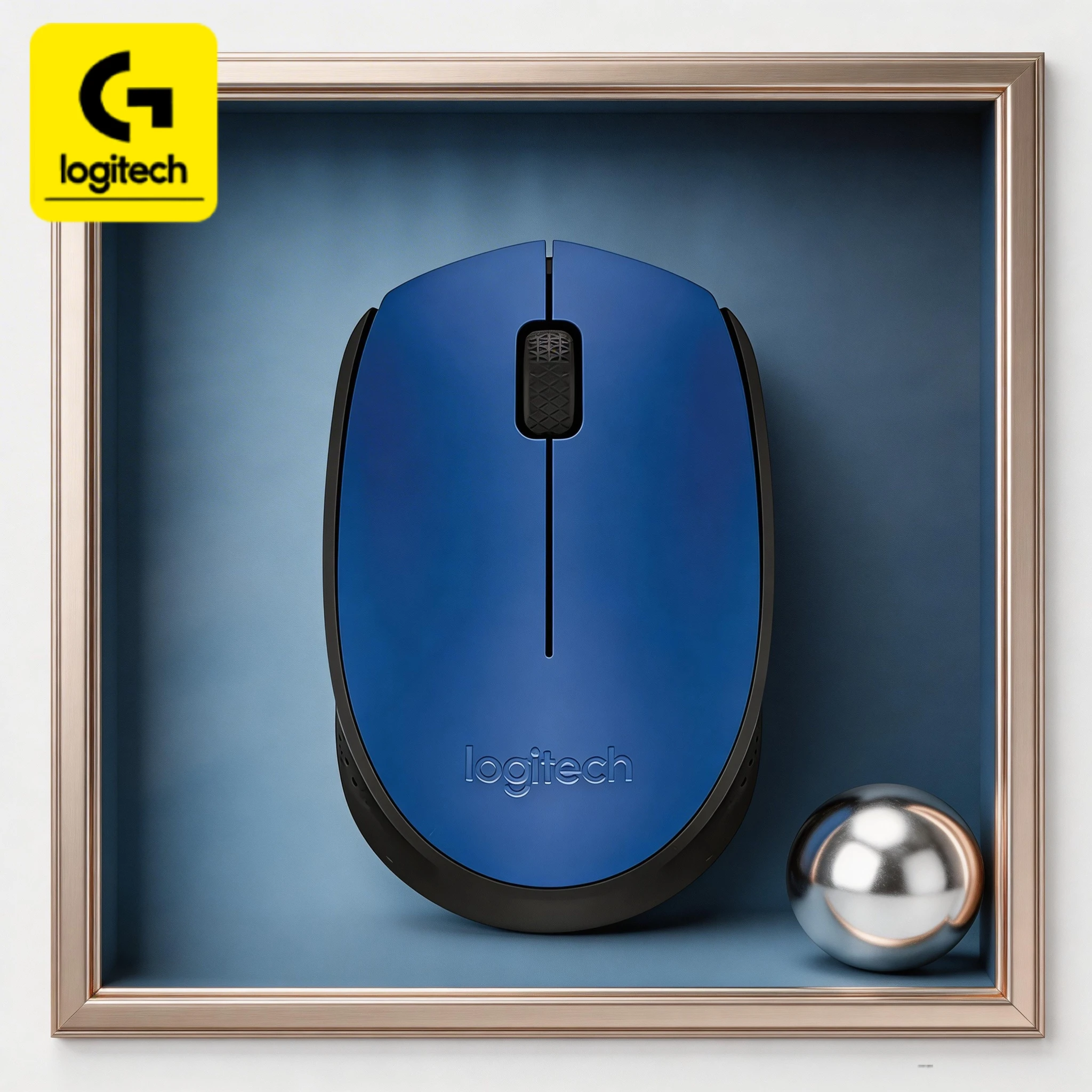 

Logitech M170 Wireless Optical Mouse, compatible with PC and Mac, 2.4GHz connection, lasts for a whole year.