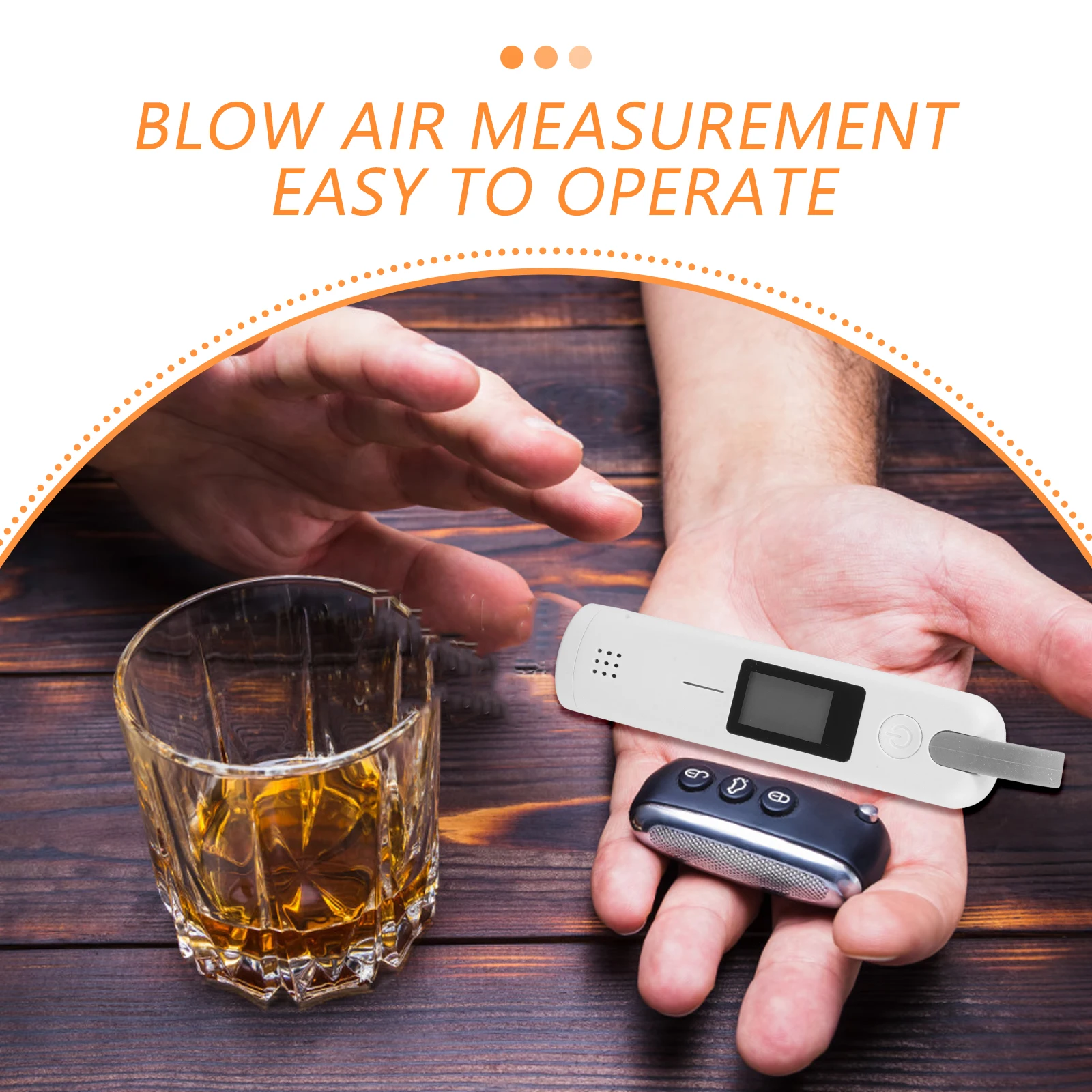 

Portable Tester Digital Breathalyzer for Drunk Driving Mini Alcohol with Blood Alcohol