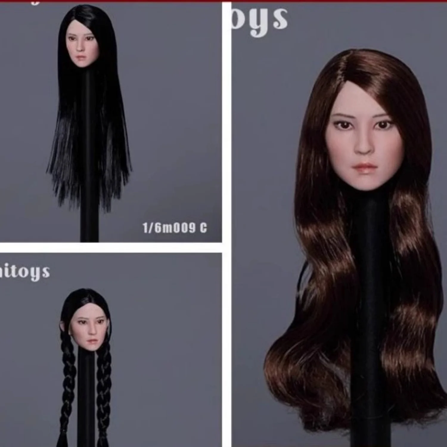 

IminiToys 1/6 M009 Pale Skin Asia Girl Head Model Fit 12'' Action Figure
