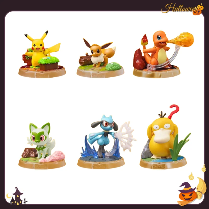 البوكيمون الشكل بيكاتشو تشارجر Eevee Ceruledge Greninja عمل نموذج لجسم الزينة الديكور اللعب جمع هدية الكريسماس