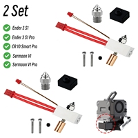 2 Set Sprite Extruder Upgrade Heater Block Kit High Temperature Pro 300℃ For Creality Ender 3 S1/Ender3 S1 Pro/CR10 Smart Pro