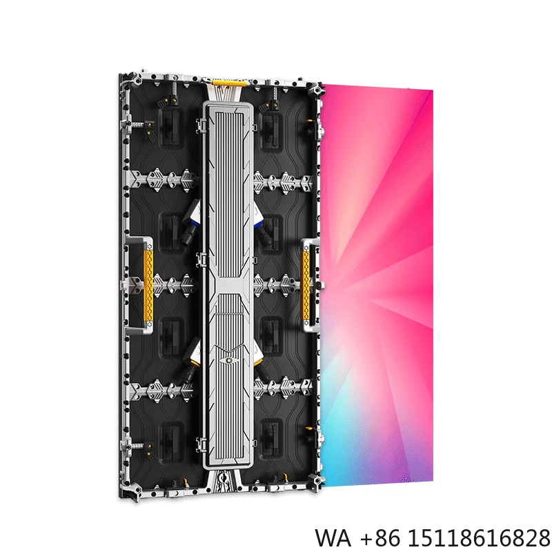 Outdoor IP65 Waterproof LED Cabinet 500x1000mm Die Cast Aluminum 5000cd Brightness 3-Year Warranty Rental Stage Advertising