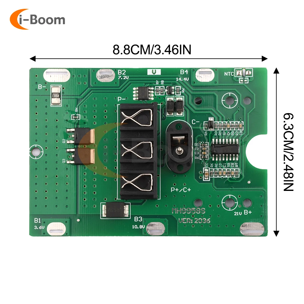 5S 21V 20A bateria litowa ładująca płyta ochronna moduł BMS złącze DC ochrony temperatura NTC dla silnik do wiertarki narzędzi
